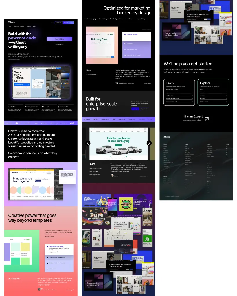 Flowrr Landing Page Hero Section